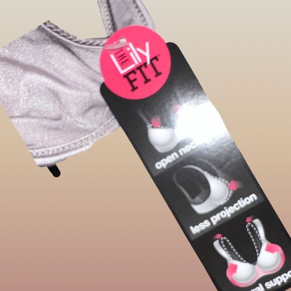 NWT Full Figure Hanes Lily Fit Nude Wired Bra Size 36D - Picture 5 of 7